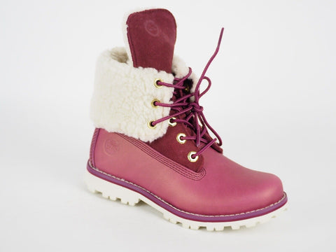 Infants Timberland 6 In Premium A1BZ9 Pink Leather Casual Girls Chukka Boots