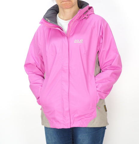 Womens Jack Wolfskin 5006521 Pink Hortensia Zip Up Winter Light Jacket