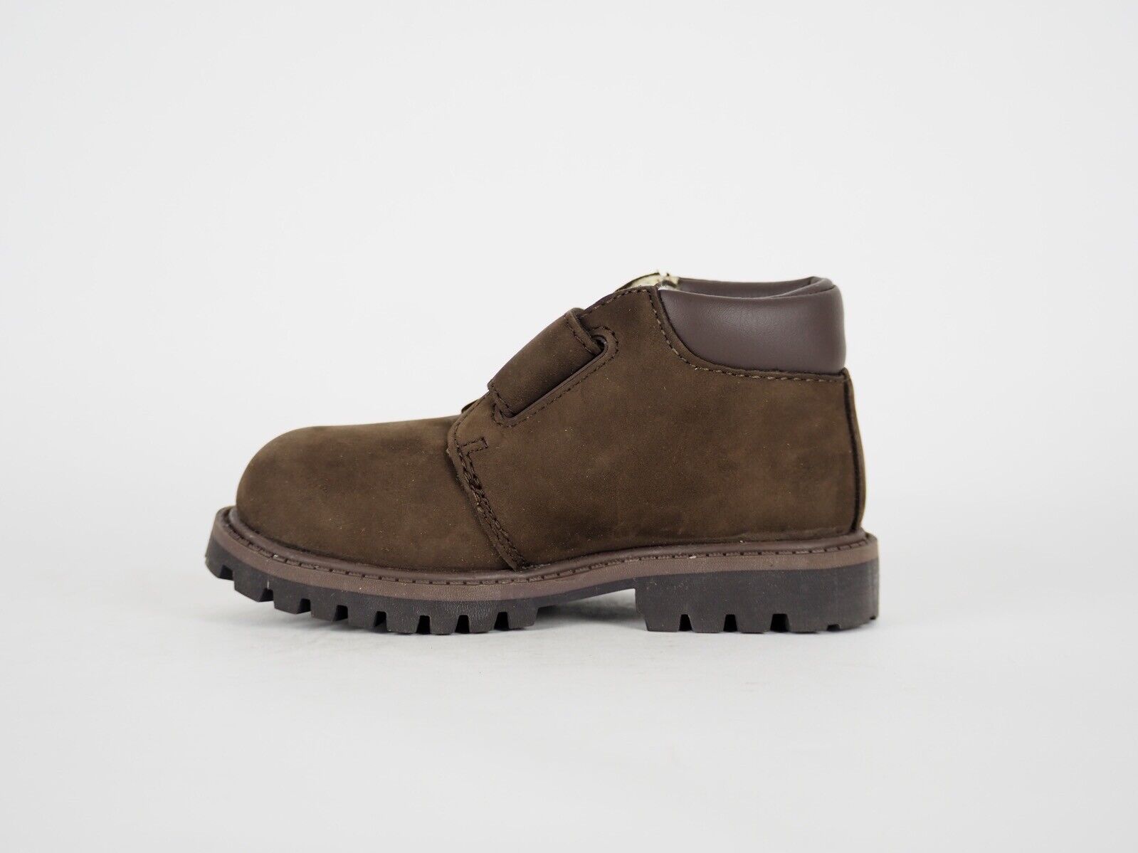 Boys Timberland Chukka 12812 Brown Leather Strap Winter Boots