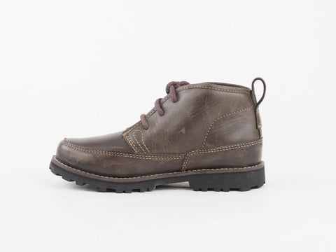 Boys Timberland Asphalt Trail 80740 Brown Leather Lace Up Chukka Boots