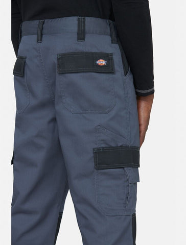 Mens Dickies Everyday Grey Black Work Strong Trousers