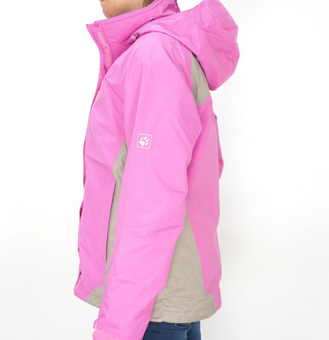 Womens Jack Wolfskin 5006521 Pink Hortensia Zip Up Winter Light Jacket