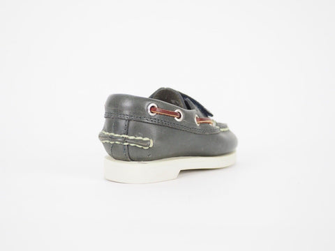 Boys Timberland Classic 25837 Grey Leather Toddlers Casual Strap Boat Shoes