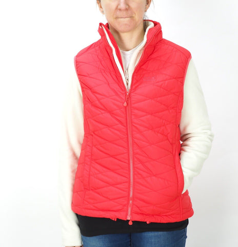 Womens Jack Wolfskin Glen Dale 1202241 Hibiscus Red 3 In 1 Flecce Vest Jacket