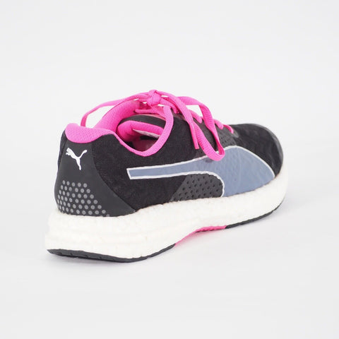 Womens Puma NRGY 188962 01 Black Pink Lace Textile Running Walking Ladies Shoes UK 4 EU 37