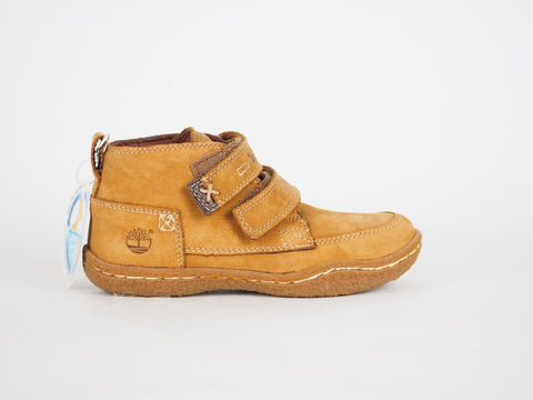 Boys Girls Timberland Grifton Hill 27877 Wheat Leather Strap Chukka Boots