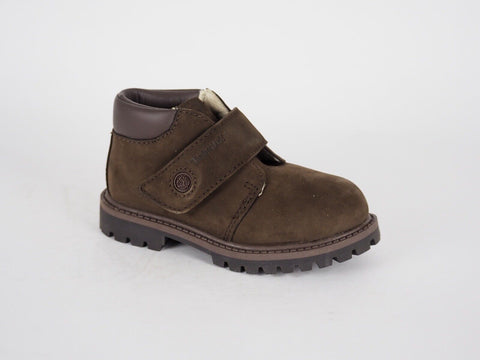 Boys Timberland Chukka 12812 Brown Leather Strap Winter Boots