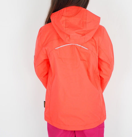 Girls Jack Wolfskin Topaz Texapore 1604772 Hot Coral Waterproof Jacket