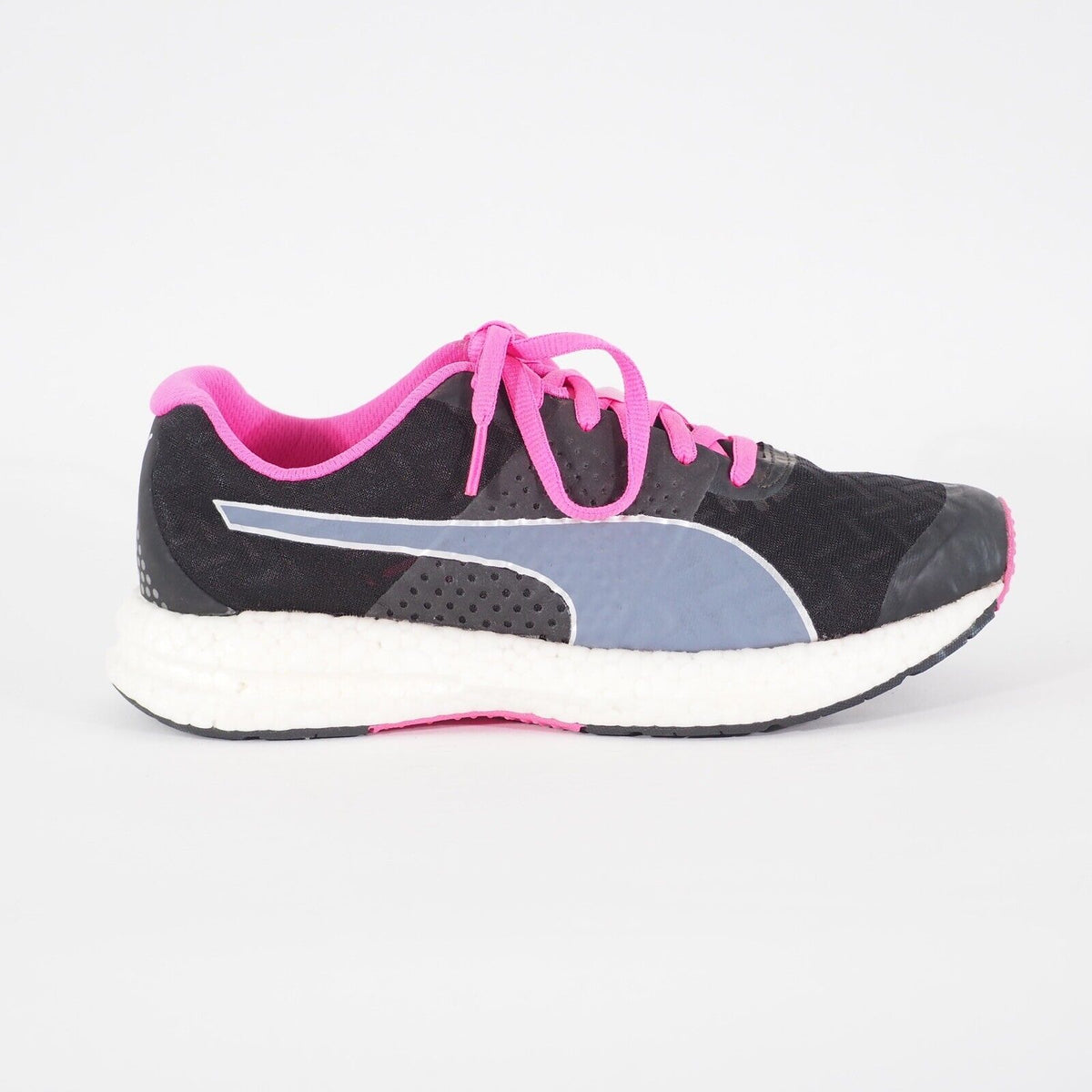 Womens Puma NRGY 188962 01 Black/Pink Lace Textile Running Walking Ladies Shoes