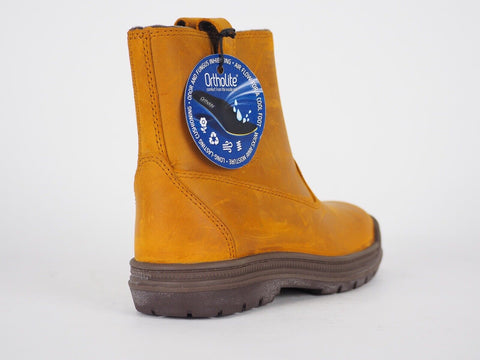 Boys Timberland Ramble Wild A1CMK Wheat Leather Pull On WP Winter Boots