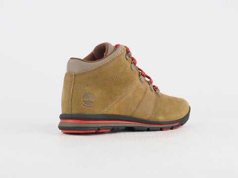 Boys Timberland GT Rally A1QCJ Brown Leather Lace Up Hiking Boots Chukka Boots