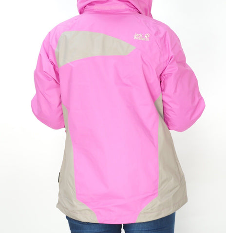 Womens Jack Wolfskin 5006521 Pink Hortensia Zip Up Winter Light Jacket