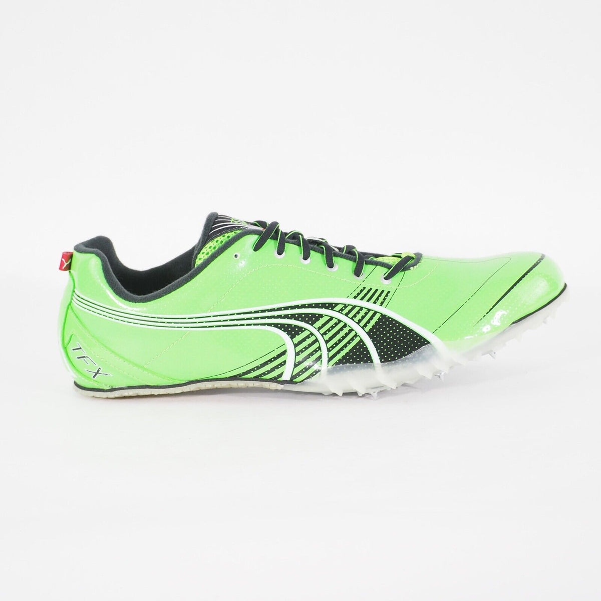 Mens Puma Complete TFX Sprint 3 185198 01 Green Lace Up Running Sports Shoes