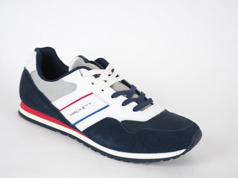 Mens Hackett London Pro Team Runner HMS20702 Navy / White Sorts Trainers UK 11