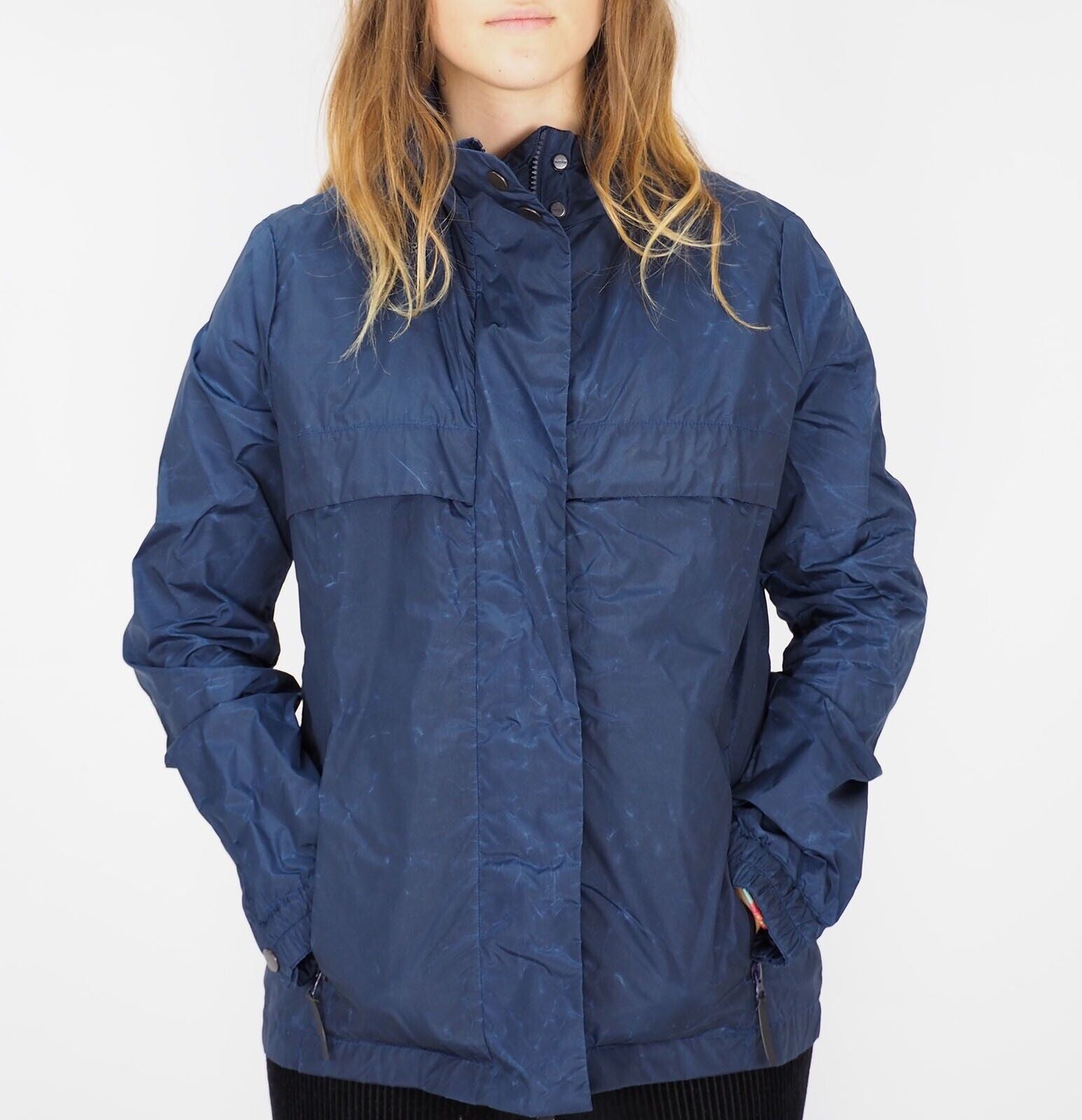 Womens Jack Wolfskin Stormlock 1305021 Midnight Blue Warm Windbreaker Jacket