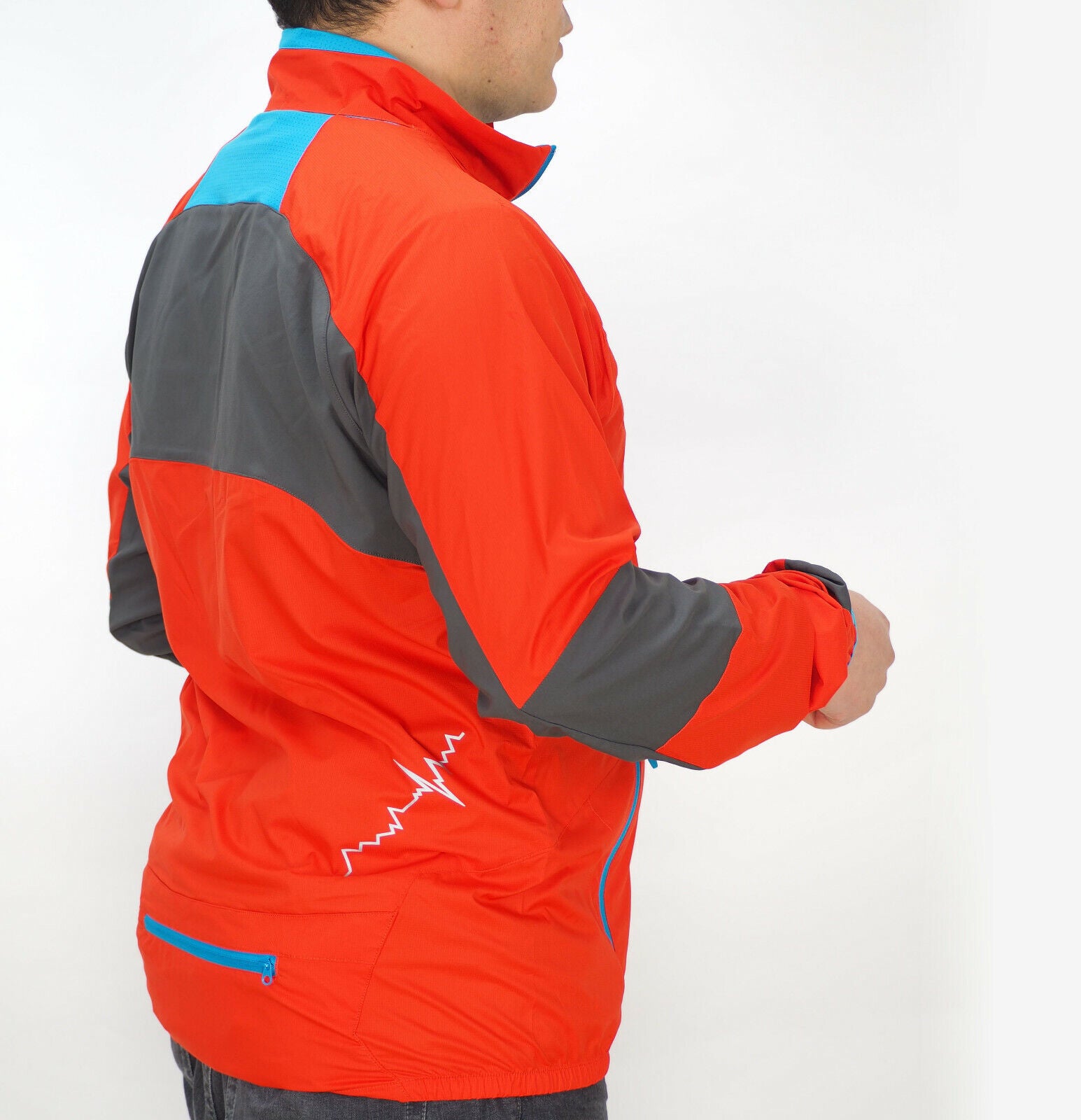 Mens Jack Wolfskin Exhalation Flyweight 1303051 Bright Pumpkin Active Jacket