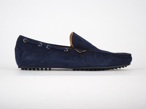 Mens Hackett London Soft Driver HMS20690 Navy Moccasins Slip On Boat Shoes UK 6