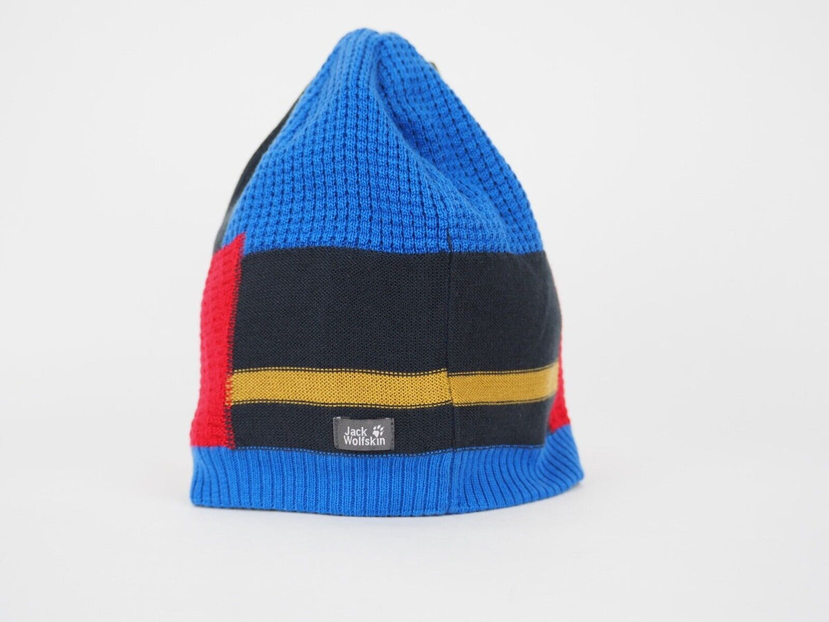 Kids Jack Wolfskin Stormlock Patch Cap 1908081 Night Blue Beanie Warm Winter Hat