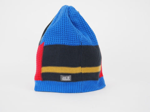 Kids Jack Wolfskin Stormlock Patch Cap 1908081 Night Blue Beanie Warm Winter Hat