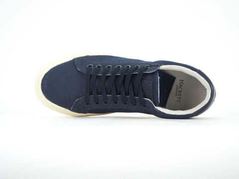 Mens Hackett London Cranfield HMS20572 Navy Blue Lace Up Casual Trainers UK 5