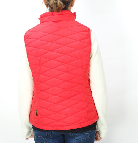 Womens Jack Wolfskin Glen Dale 1202241 Hibiscus Red 3 In 1 Flecce Vest Jacket