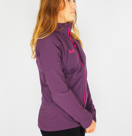 Womens Jack Wolfskin Resilient Dynamic 1702871 Grapevine Zip Up Trekking Jacket