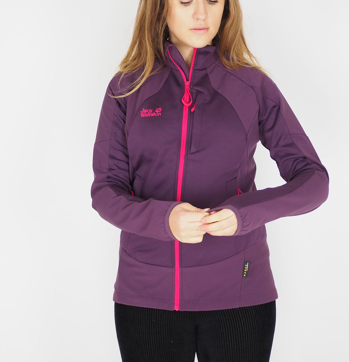 Womens Jack Wolfskin Resilient Dynamic 1702871 Grapevine Zip Up Trekking Jacket