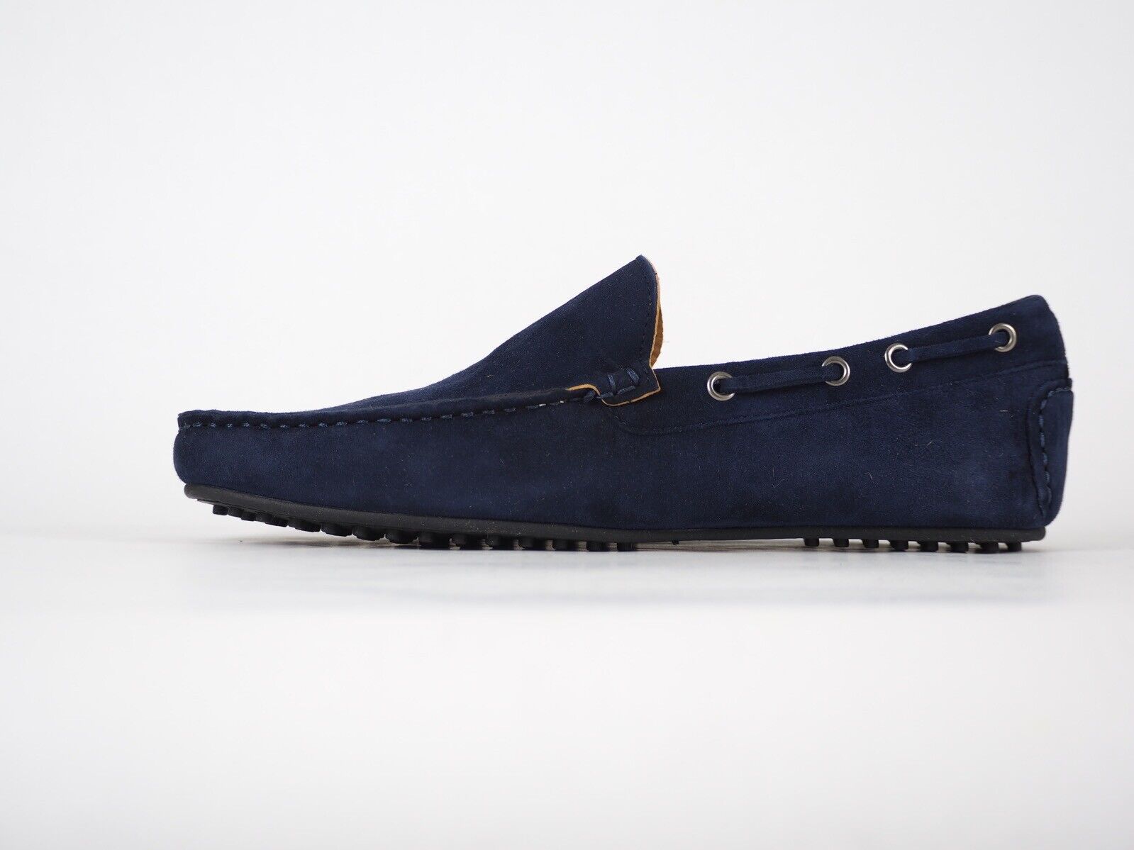 Mens Hackett London Soft Driver HMS20690 Navy Moccasins Slip On Boat Shoes UK 6