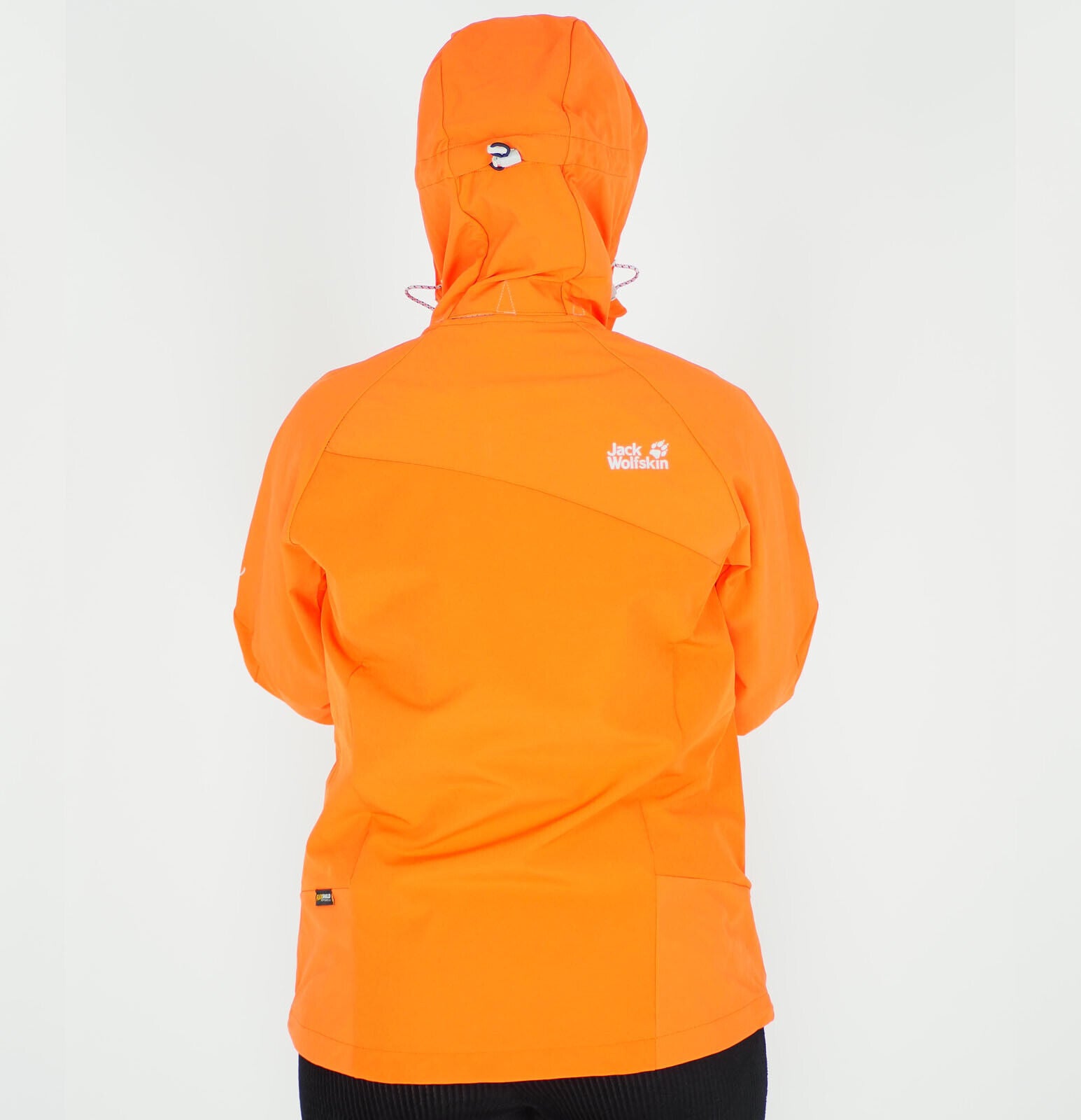 Womens Jack Wolfskin Gravity Flex 1302961 Flame Orange Zip Up Hooded Jacket