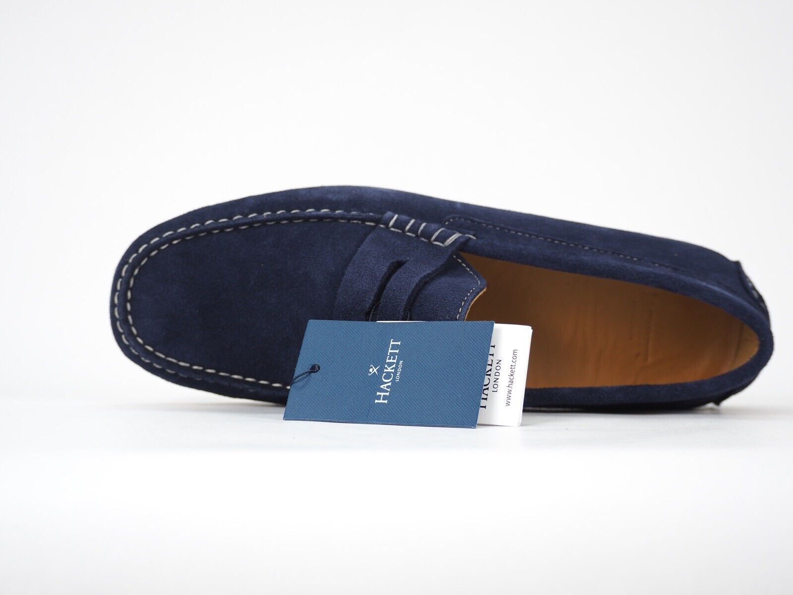 Mens Hackett London Richmond Driver HMS20780 Navy Moccassins Formal Shoes UK 7