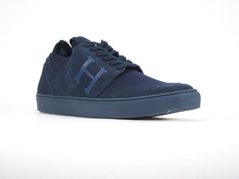 Mens Hackett London Entry Knit HMS20855 Navy Blue Casual Lace Up Trainers UK 11