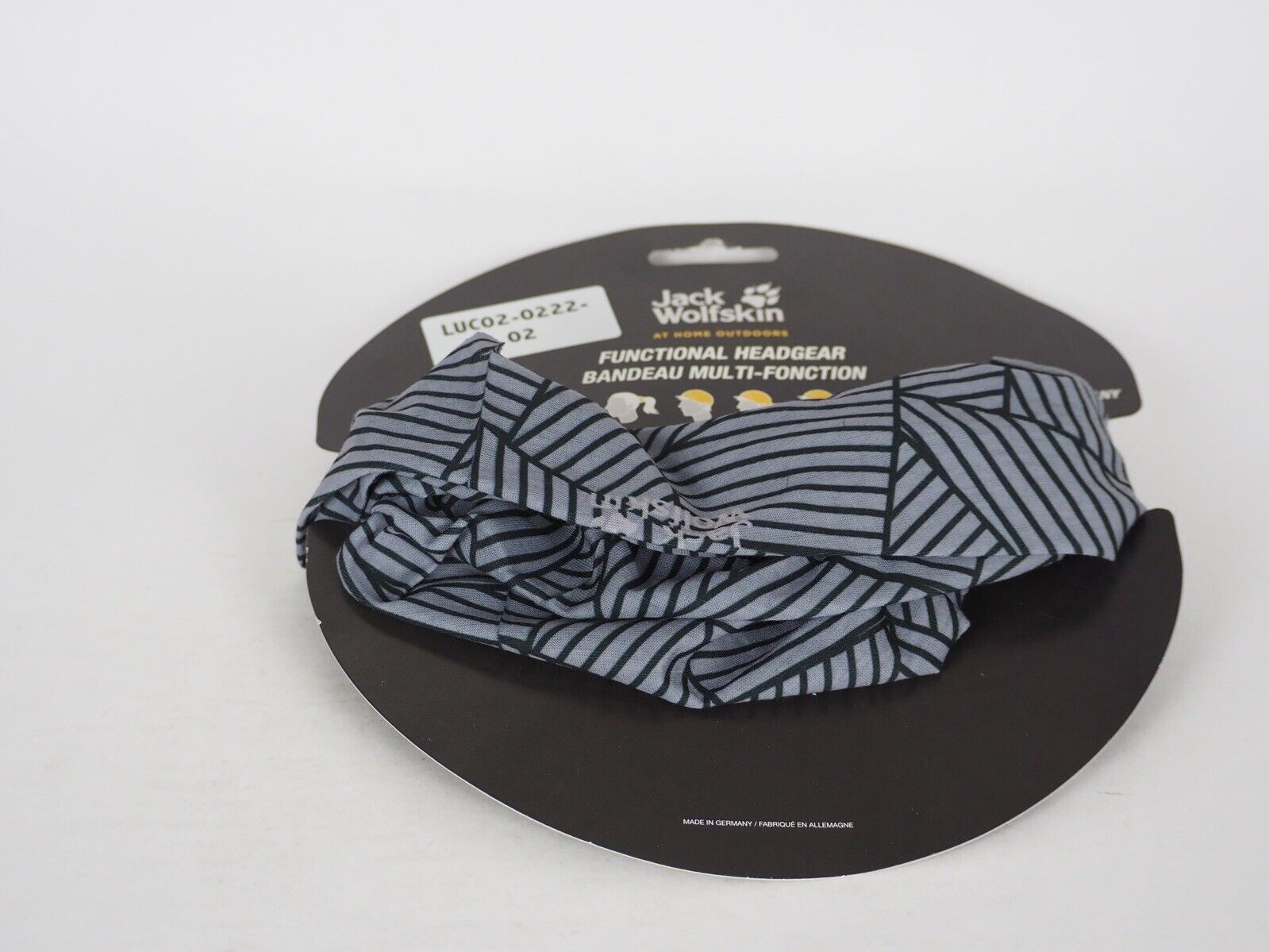 Jack Wolfskin Print Headgear 1906051 Tarmac Grey All Over Functional Handband