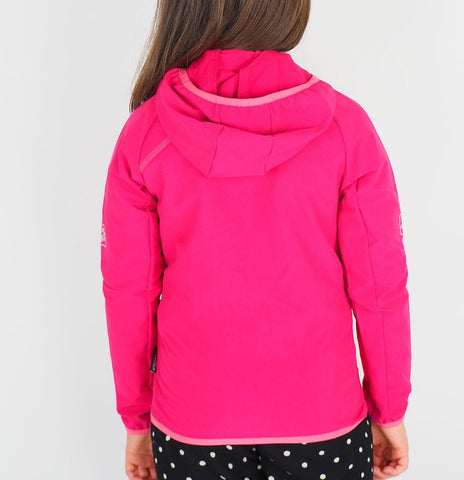 Girls Jack Wolfskin Rock Me Softshell 1604851 Azalea Red Water Repellant Jacket