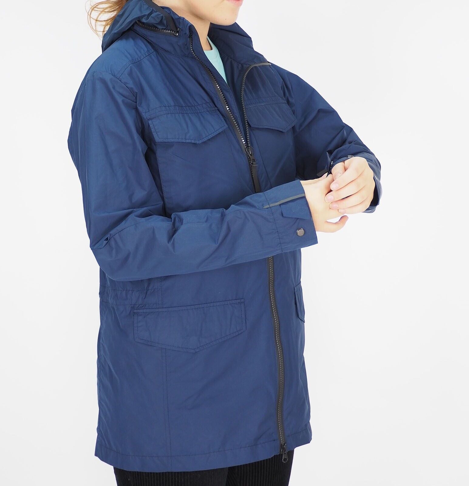 Womens Jack Wolfskin Commuter Dolomy Wax 1305781 Midnight Blue Windproof Jacket