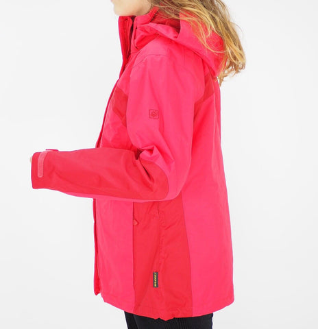 Womens Jack Wolfskin Topaz 1104822 Hibiscus Red Waterproof Warm Hikikng Jacket