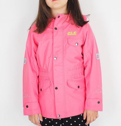 Girls Jack Wolfskin Virginia 1603571 Rosebud Waterproof Parka Jacket