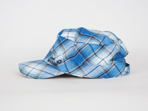 Jack Wolfskin Fairford 5008271 Air Blue Checks Cap Casual Kids Summer Hat