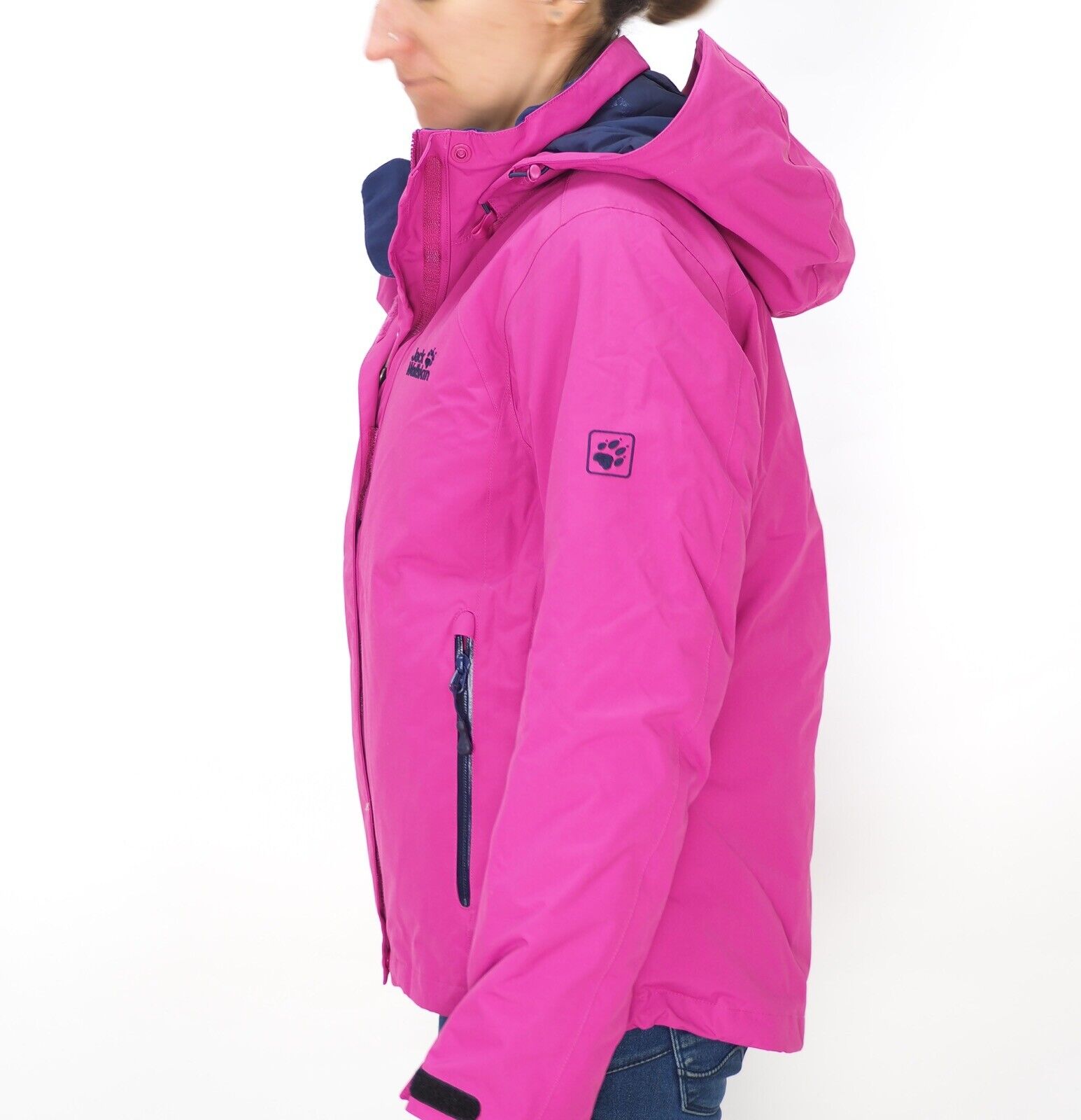 Womens Jack Wolfskin Cromwell 5008081 Dark Magenta Waterproof Hiking Jacket