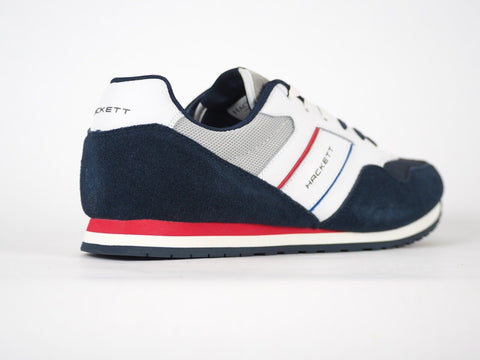 Mens Hackett London Pro Team Runner HMS20702 Navy / White Sorts Trainers UK 11