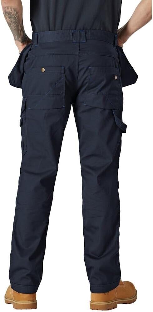 Mens Dickies Redhawk Pro Navy Work Strong Trousers 