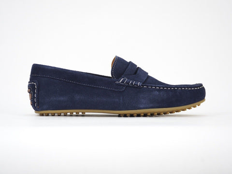 Mens Hackett London Richmond Driver HMS20780 Navy Moccassins Formal Shoes UK 7