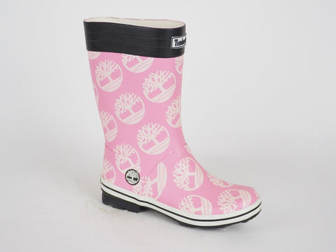 Girls Timberland Classic Rain 89716 Pink Wellingtons Rain Pull On Winter Wellies