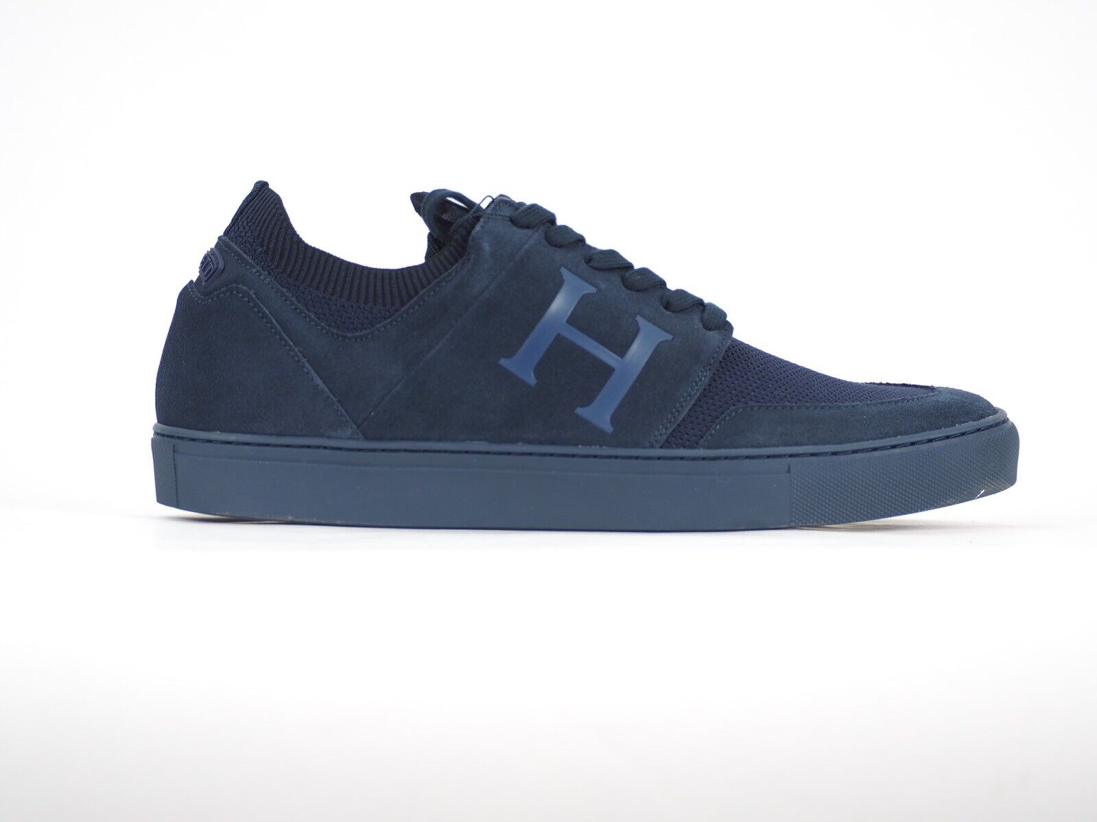 Mens Hackett London Entry Knit HMS20855 Navy Blue Casual Lace Up Trainers UK 11