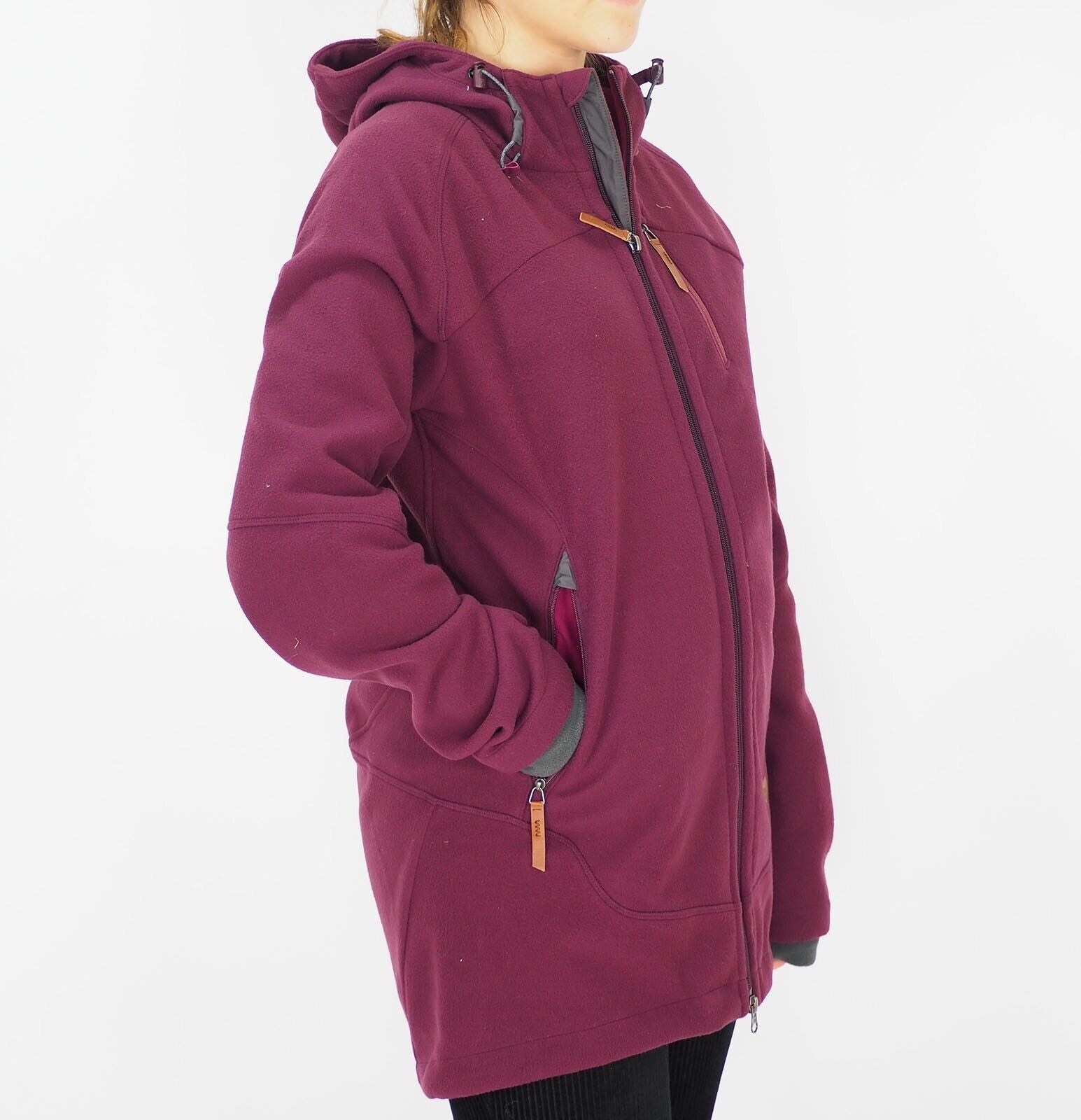 Womens Jack Wolfskin Blandford 1702951 Dark Berry Warm Hooded Winter Jacket