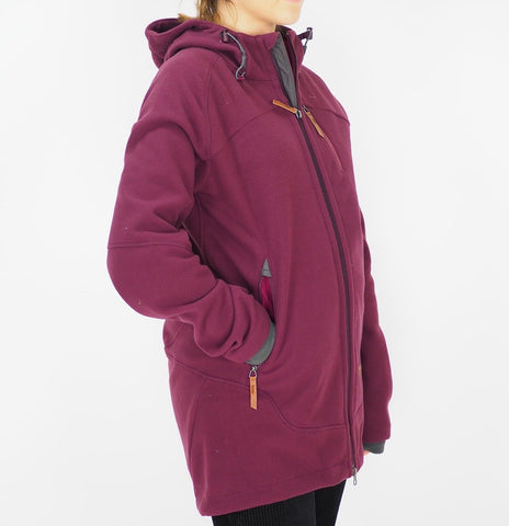 Womens Jack Wolfskin Blandford 1702951 Dark Berry Warm Hooded Winter Jacket