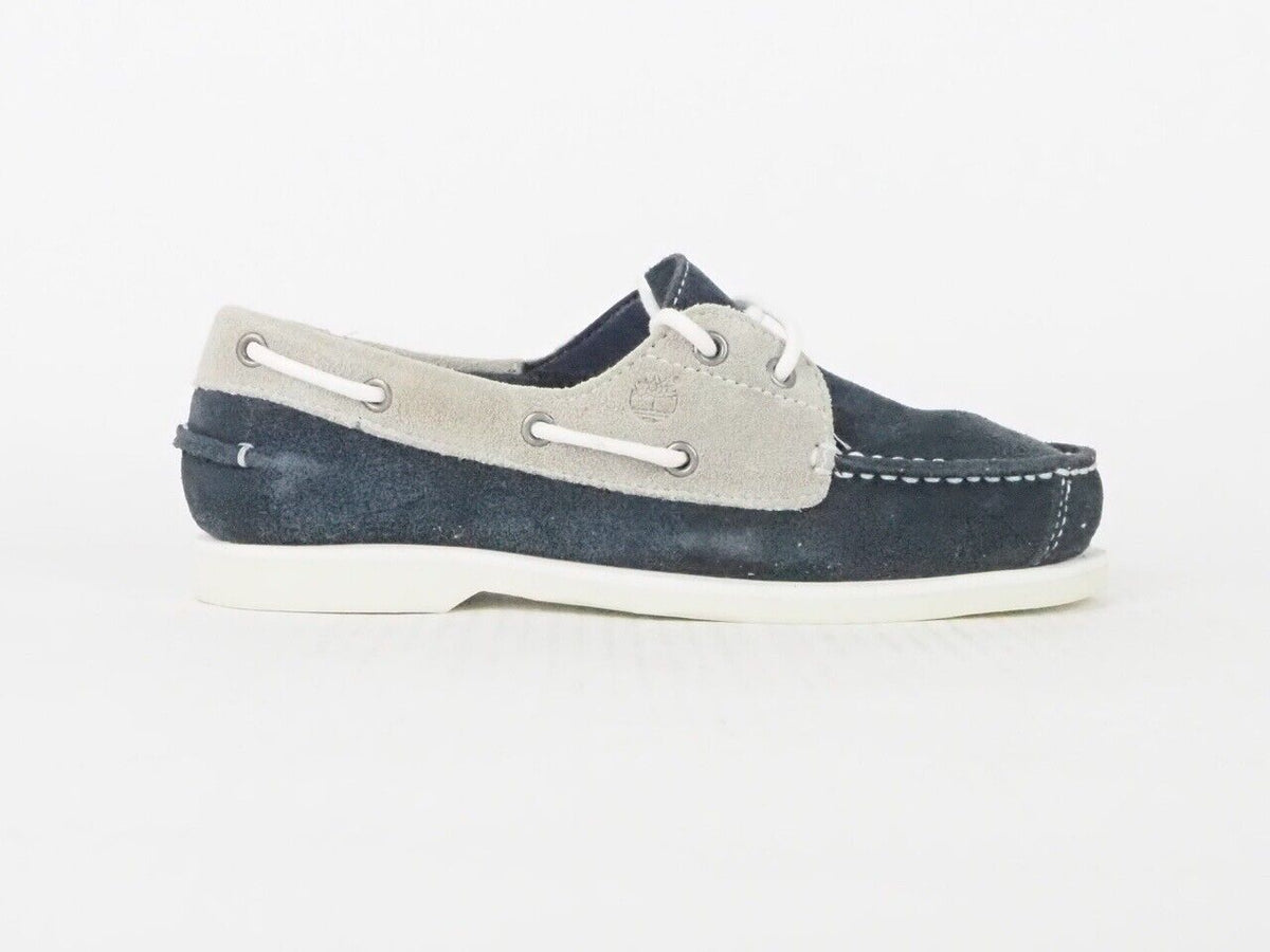 Juniors Timberland Classic 2 Eye Boat 53982 Navy Blue Slip On Casual Shoes 