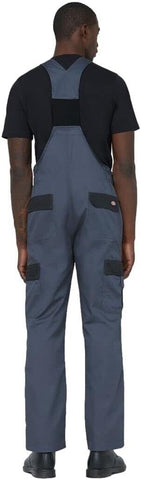 Mens Dickies Everyday B&B Overall Grey Black Work Strong Trousers 