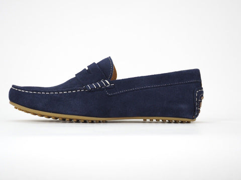 Mens Hackett London Richmond Driver HMS20780 Navy Moccassins Formal Shoes UK 7