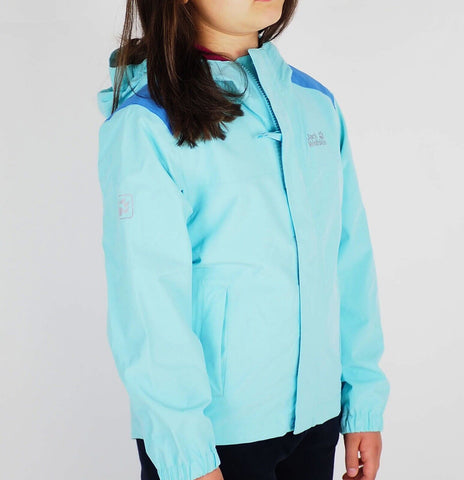 Kids Unisex Jack Wolfskin Oak Creek 1607111 Gulf Stream Waterproof Jacket