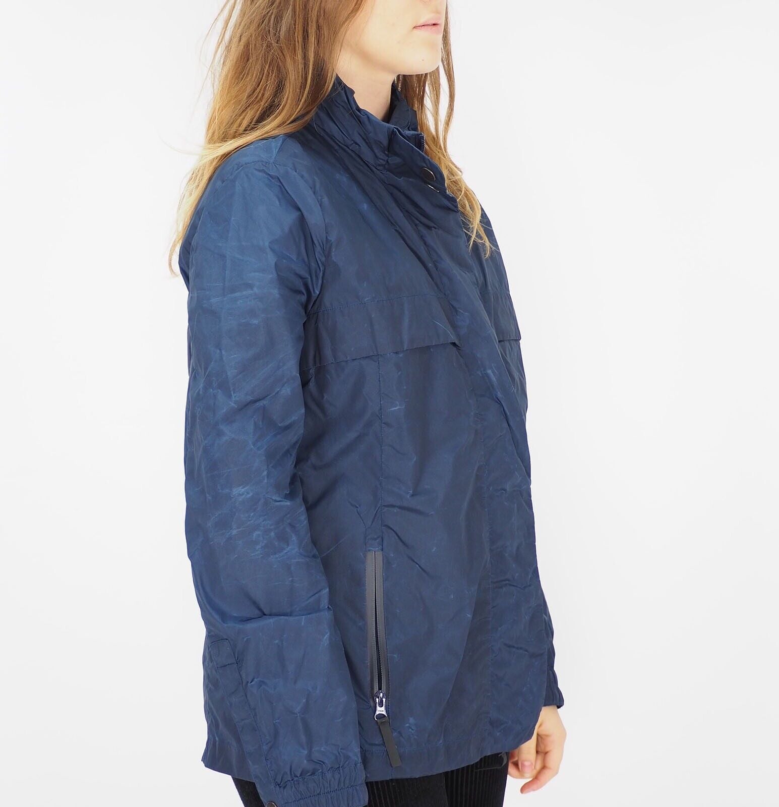 Womens Jack Wolfskin Stormlock 1305021 Midnight Blue Warm Windbreaker Jacket